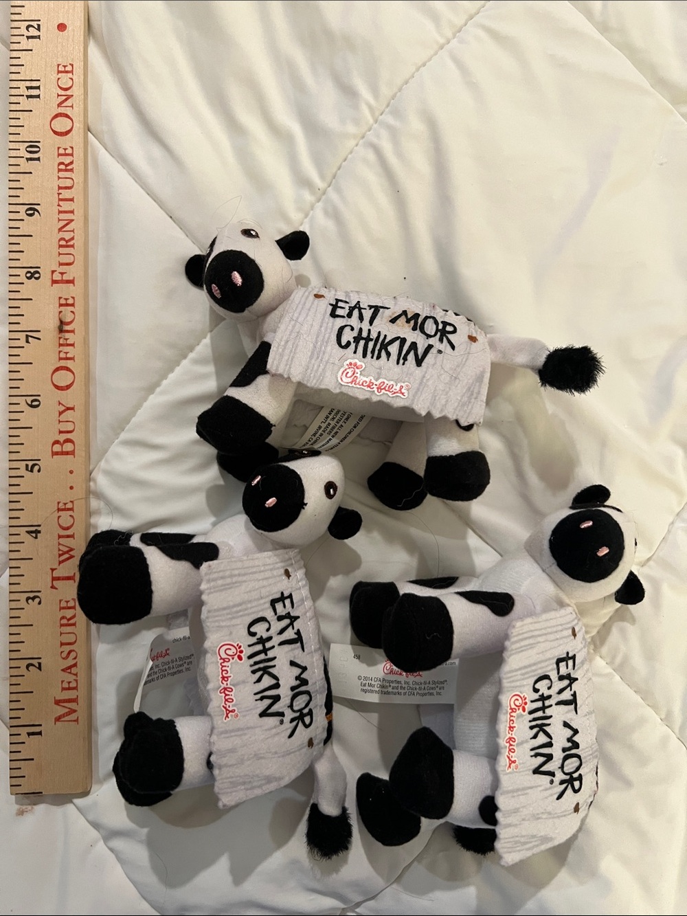 Chick-fil-A Plush Cow Toy for Kids - Black and White